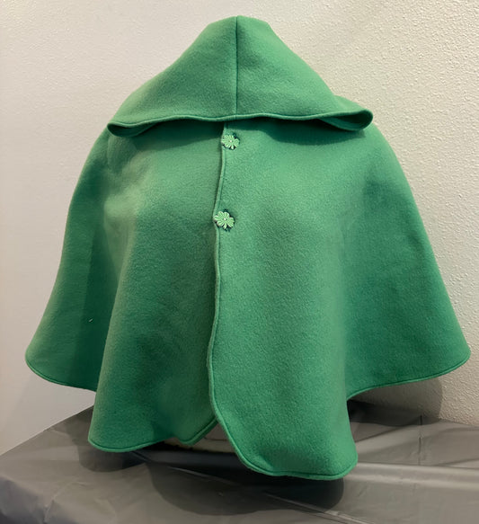 Green Fleece Ponch