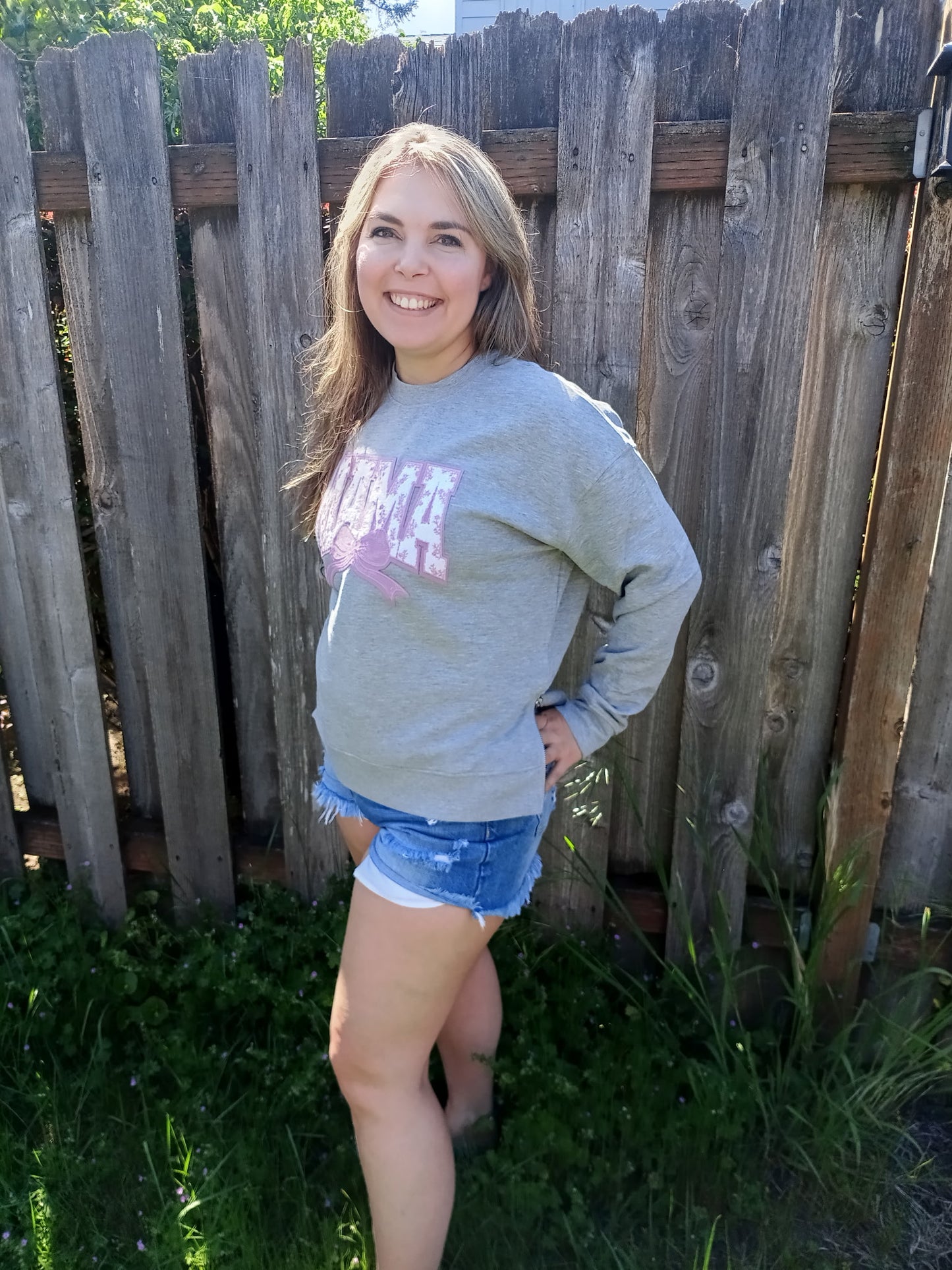 Heather Gray Crewneck with side zips
